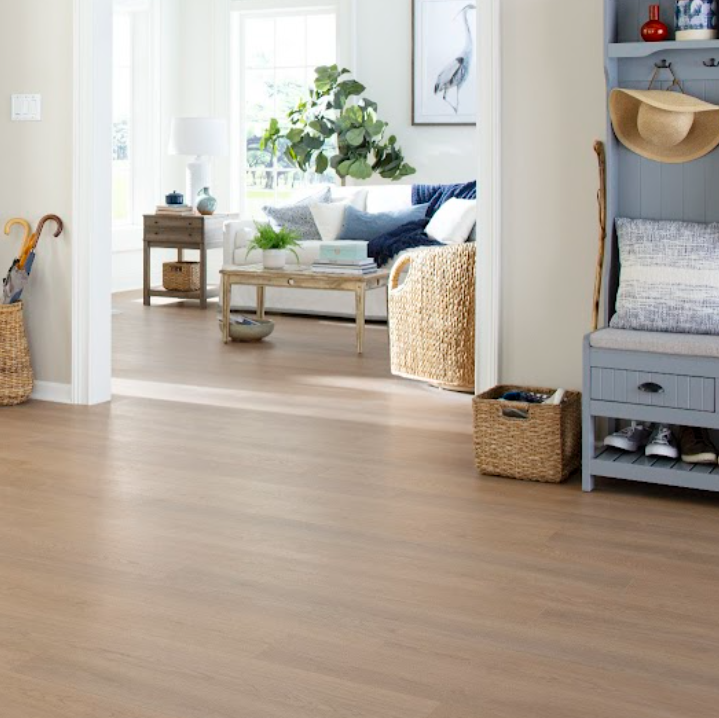 Entry room in a bright and stylish home with durable flooring from Mohawk