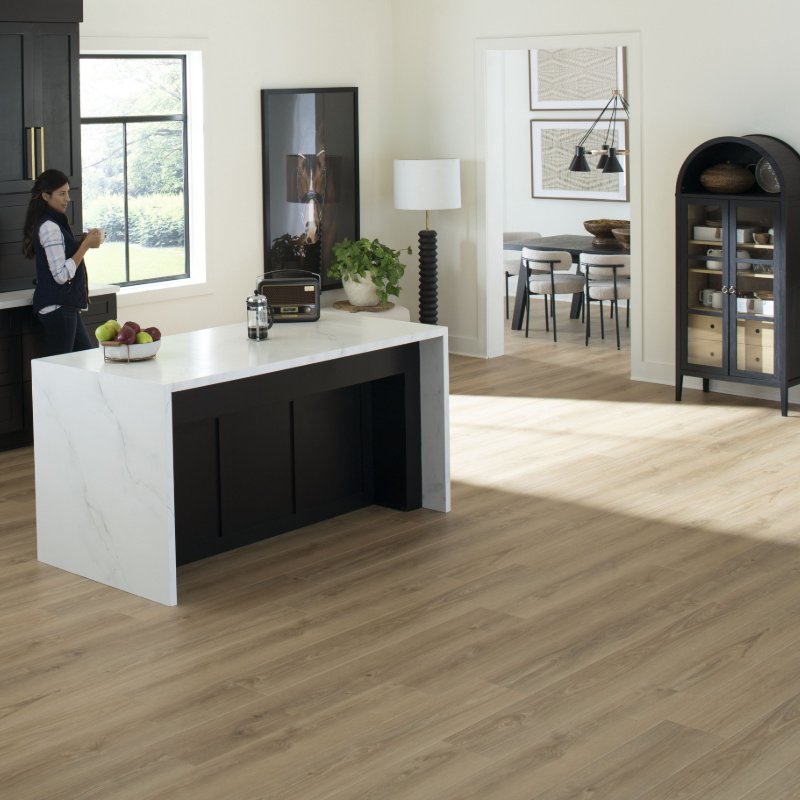 Karastan Luxecraft Waterproof Flooring in a bright home